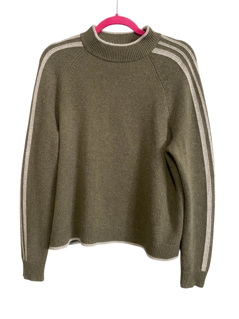 Garnett Hill Cashmere Mock-Neck Sweater Small Relaxed Soft Boxy Luxury Old Money